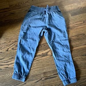 Gap, girls grey/blue jogger type pant; small